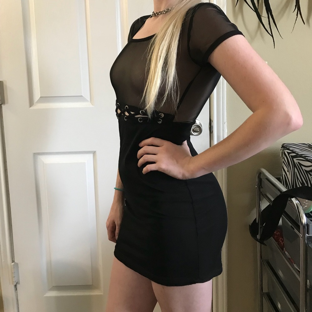 Black cocktail dress